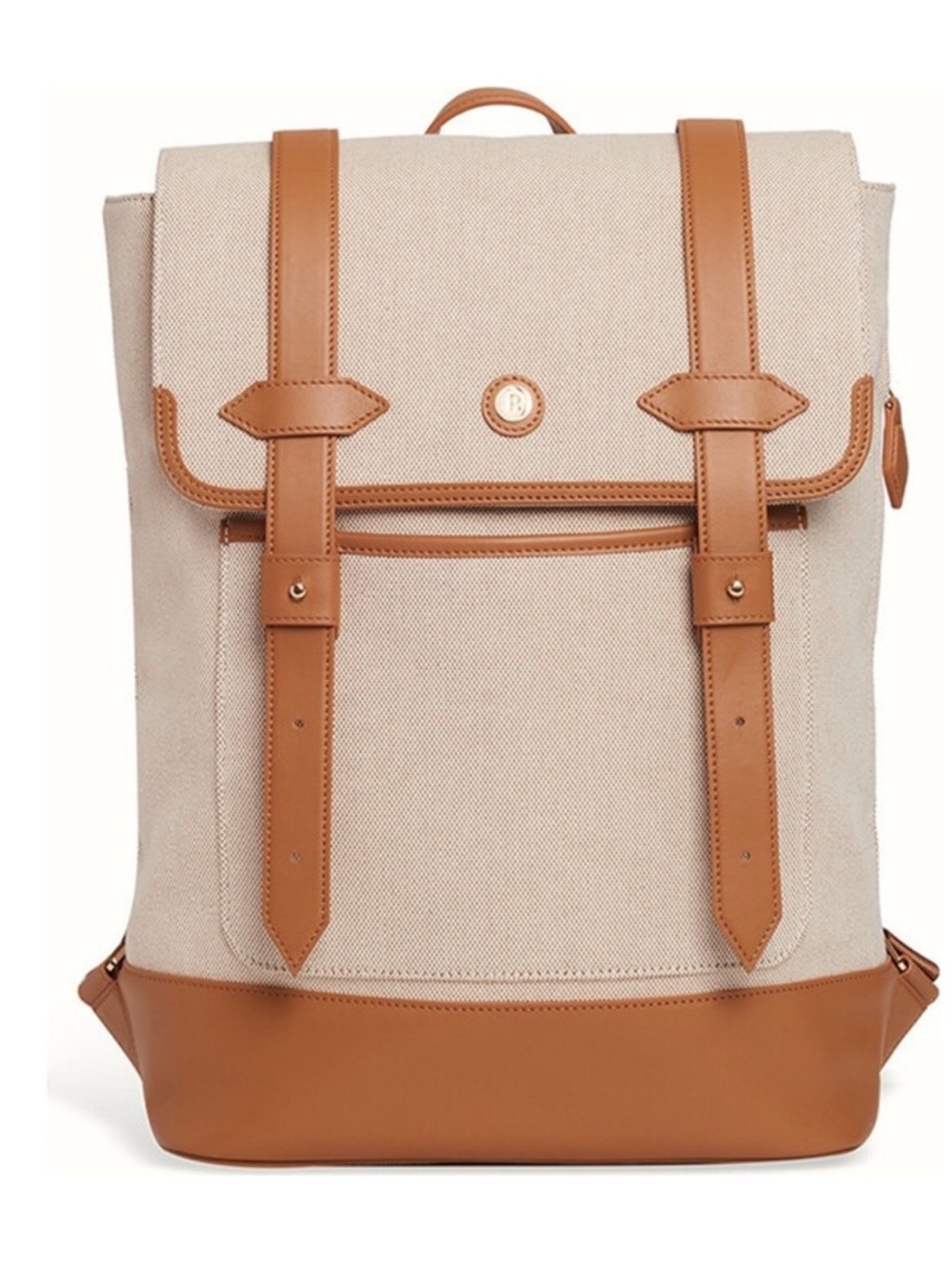 Rare Paravel Monogrammable Upland Backpack in Scout Tan Discontinued Style